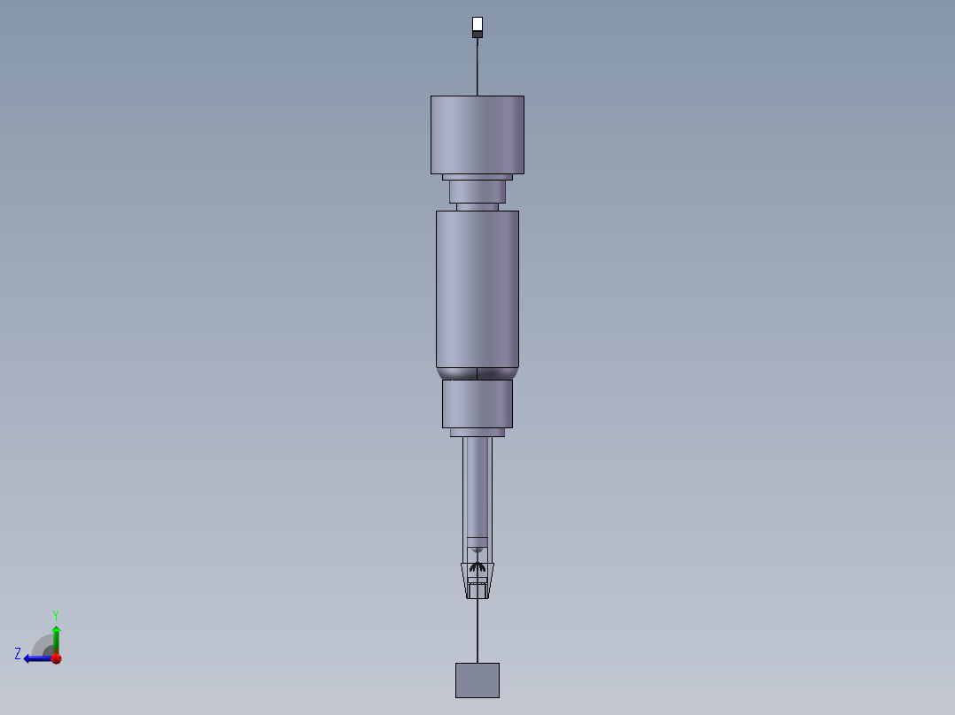 取样器模型右视图