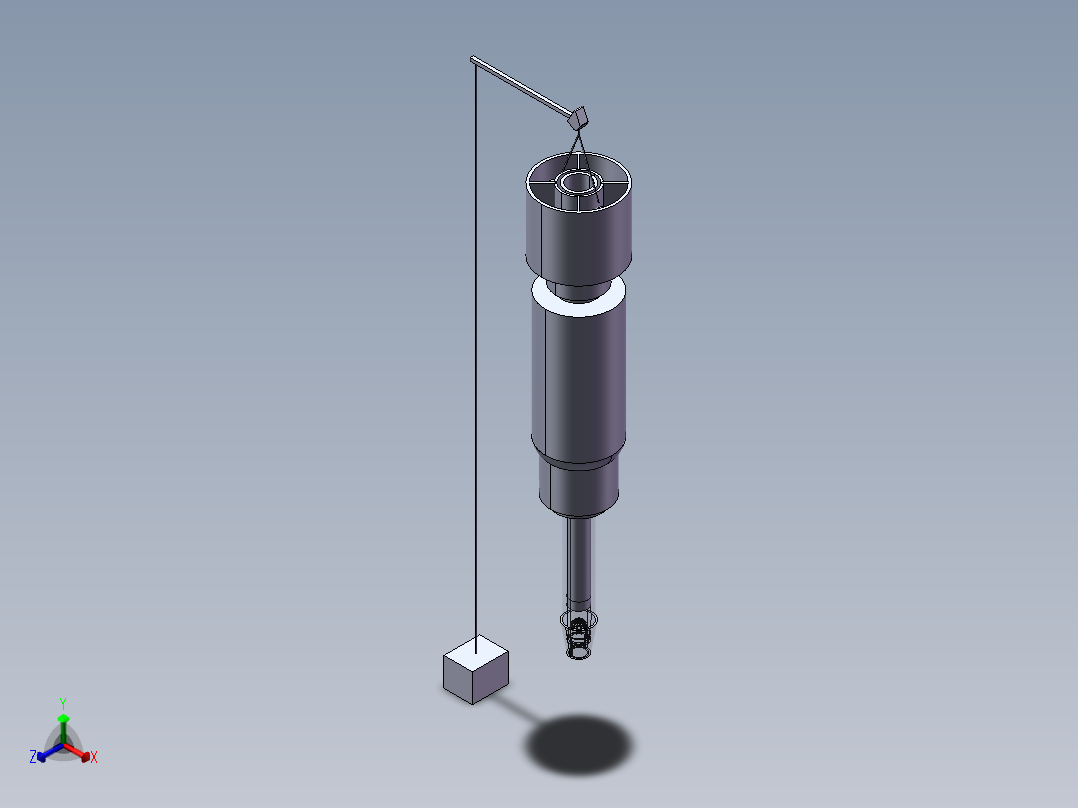 取样器模型正等轴测图