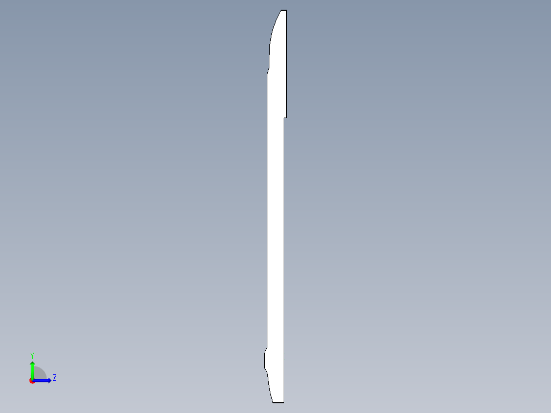 全铣件笔记本D壳粗铣内腔带程序模型左视图