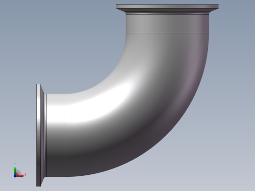 快装90°弯头(多种规格）前视缩略图