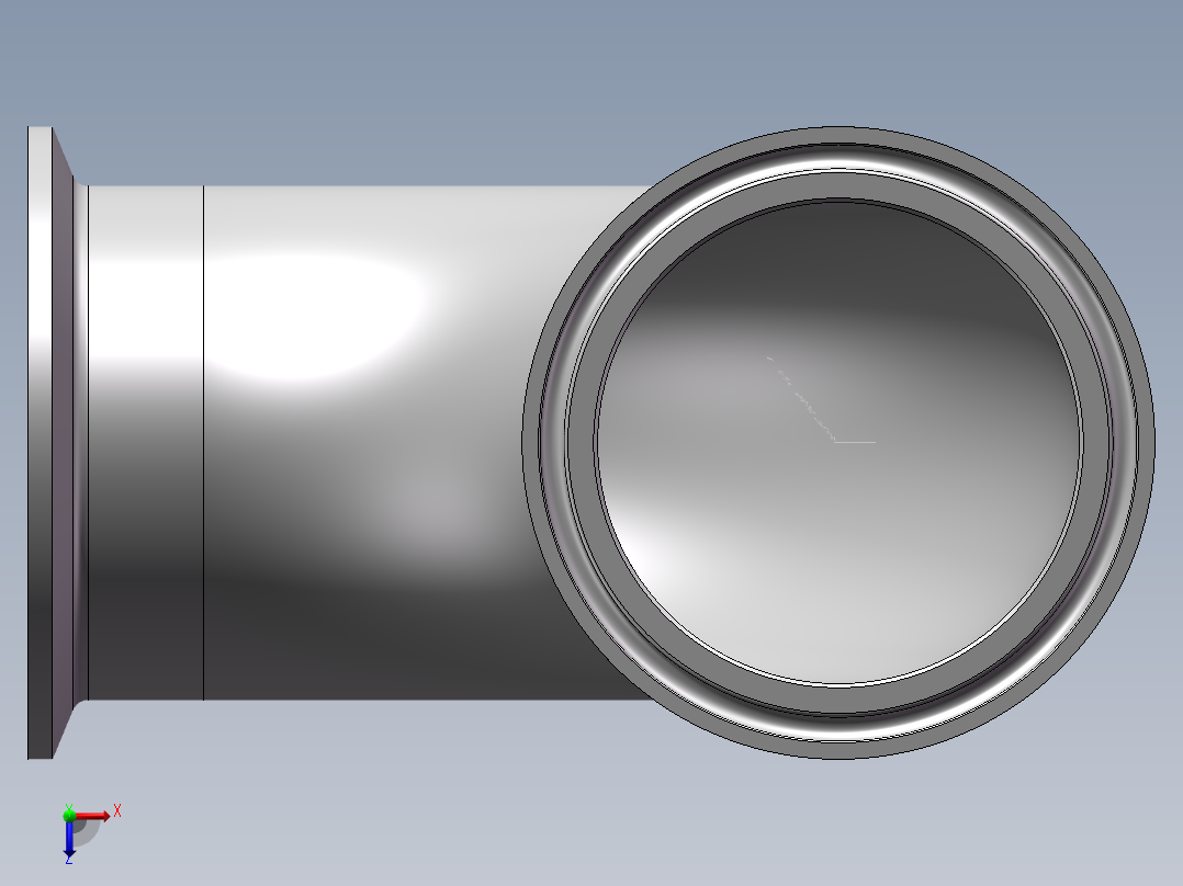 快装90°弯头(多种规格）俯视图