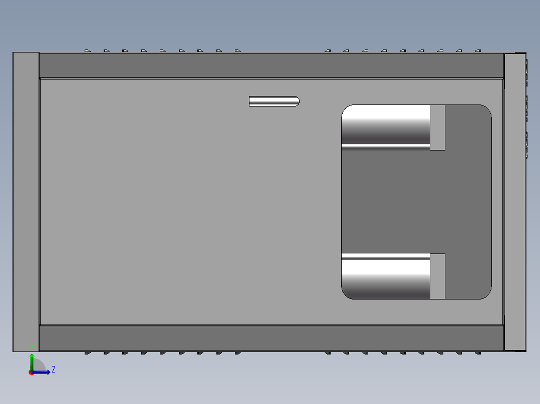电控柜、冷干机机柜左视图