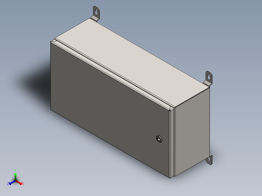 电气箱正等轴测图