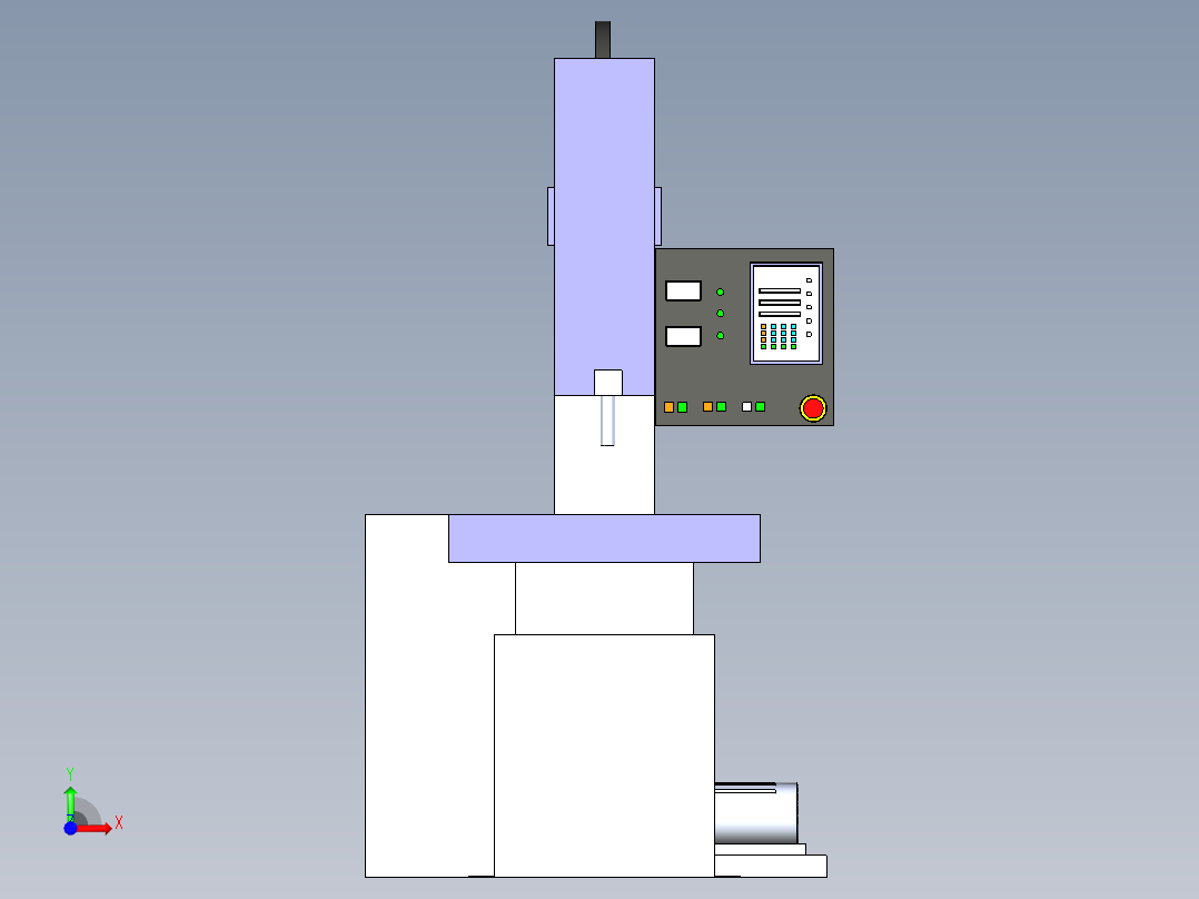 B2004239-线切割电火花加工机前视图