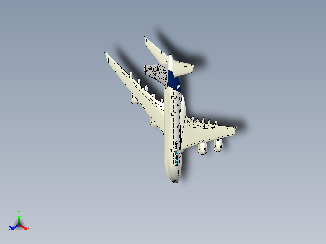 A2004162-空客A380正等轴测图