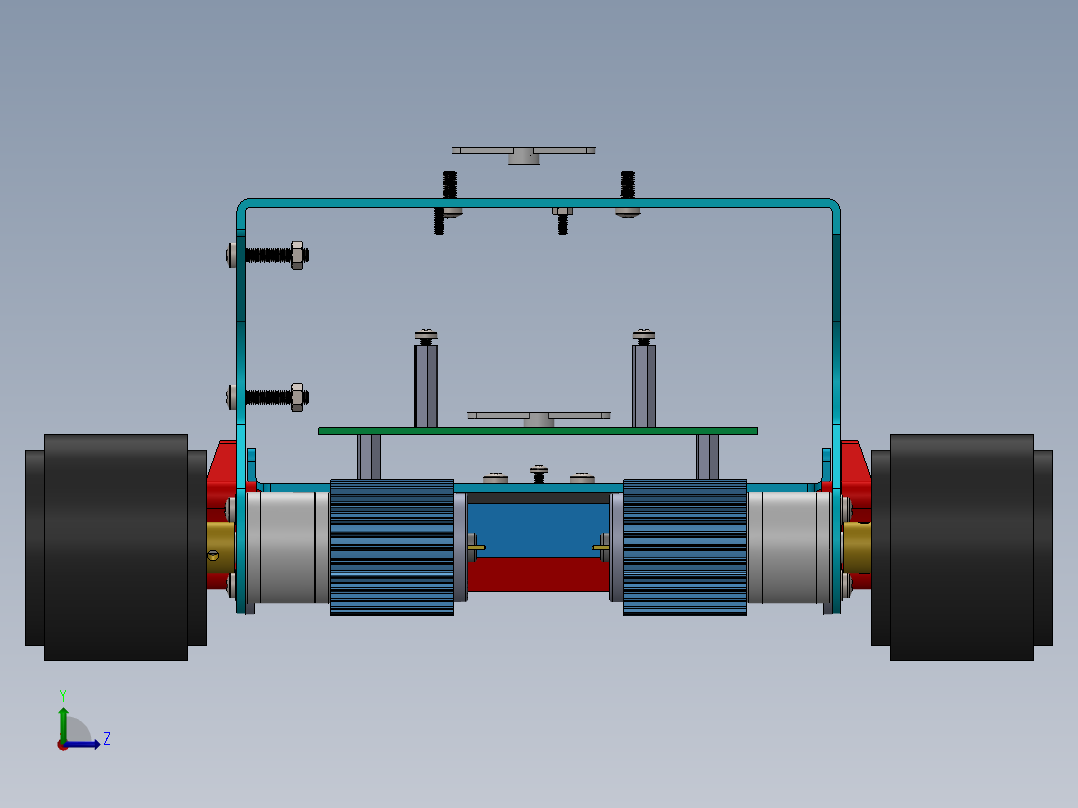 AGV小车、AGV(202)左视图