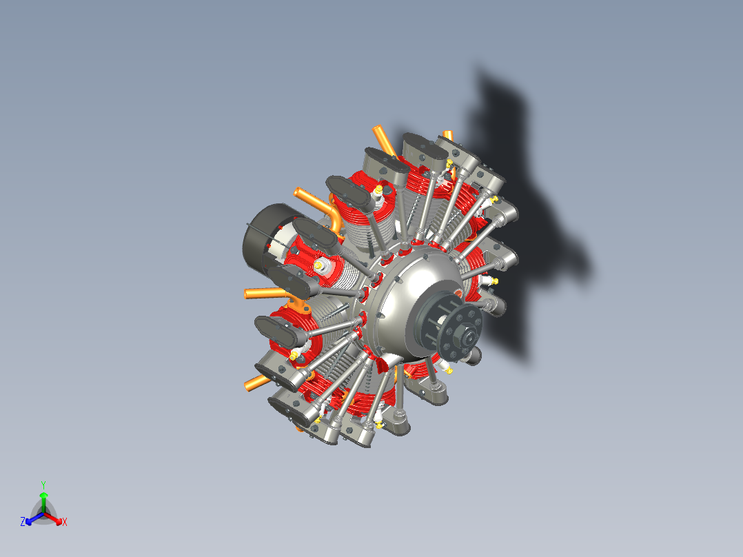 九缸星形发动机