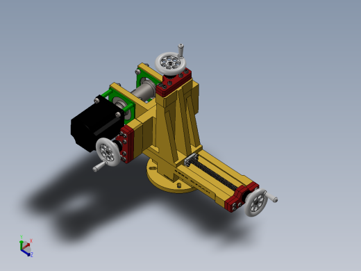 3轴控制台结构3D数模图纸 x_t格式