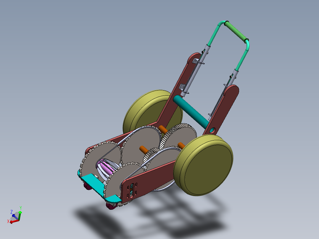 环保型剪草机（sw16可编辑+cad+说明书）