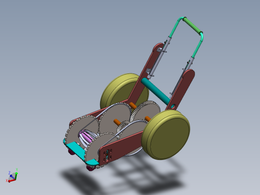 环保型剪草机（sw16可编辑+cad+说明书）