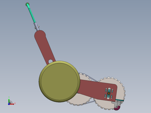 环保型剪草机（sw16可编辑+cad+说明书）前视缩略图