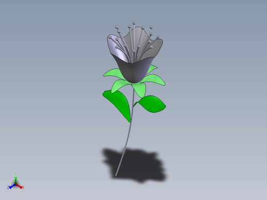 一枝花正等轴测缩略图