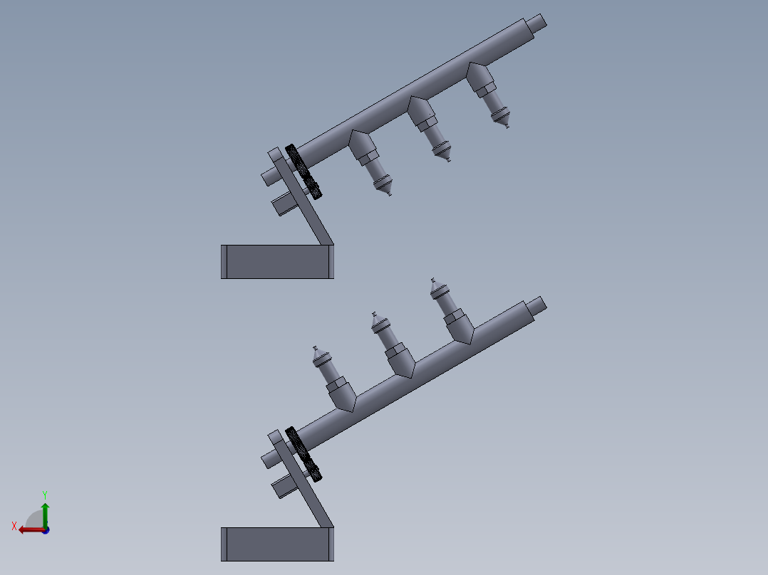 分液式水质检测组排后视图