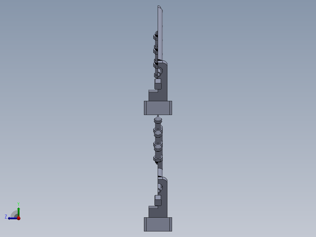 分液式水质检测组排右视图