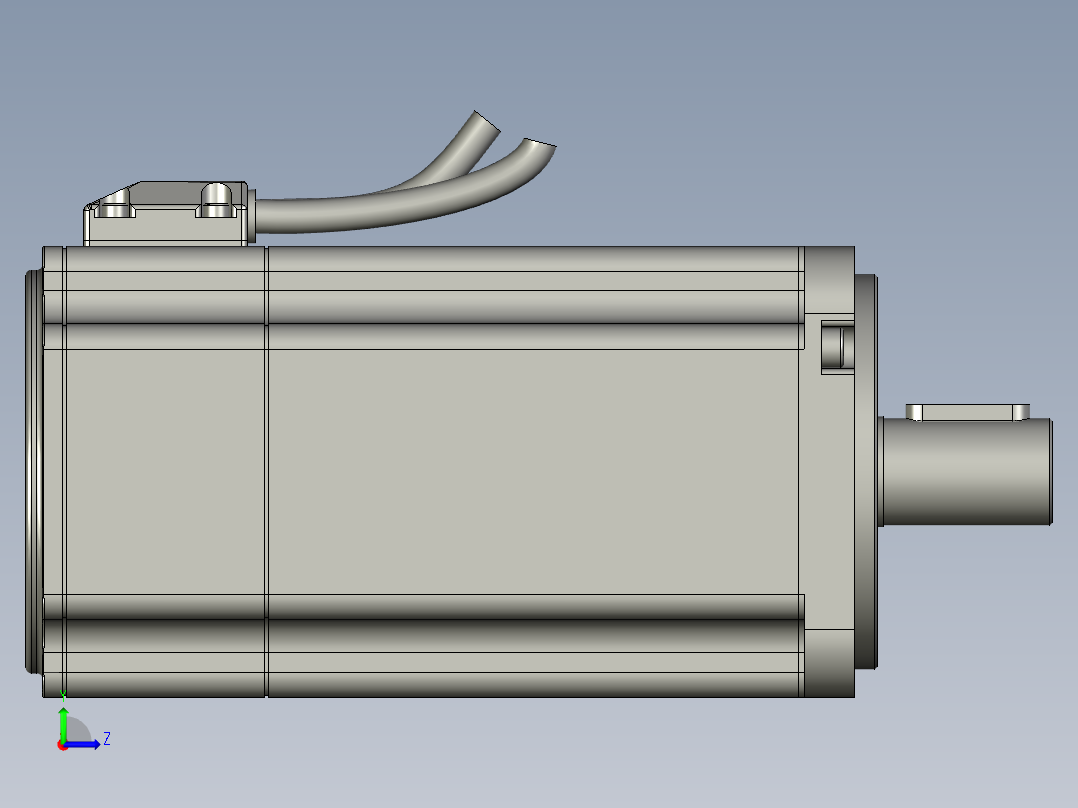 SMH80S-0075-30AAK-3LKH步科伺服电机左视图