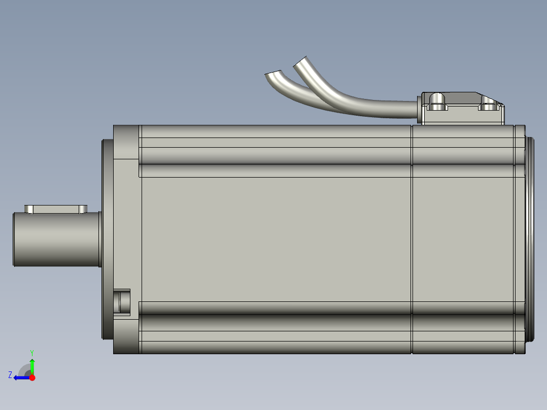 SMH80S-0075-30AAK-3LKH步科伺服电机右视图