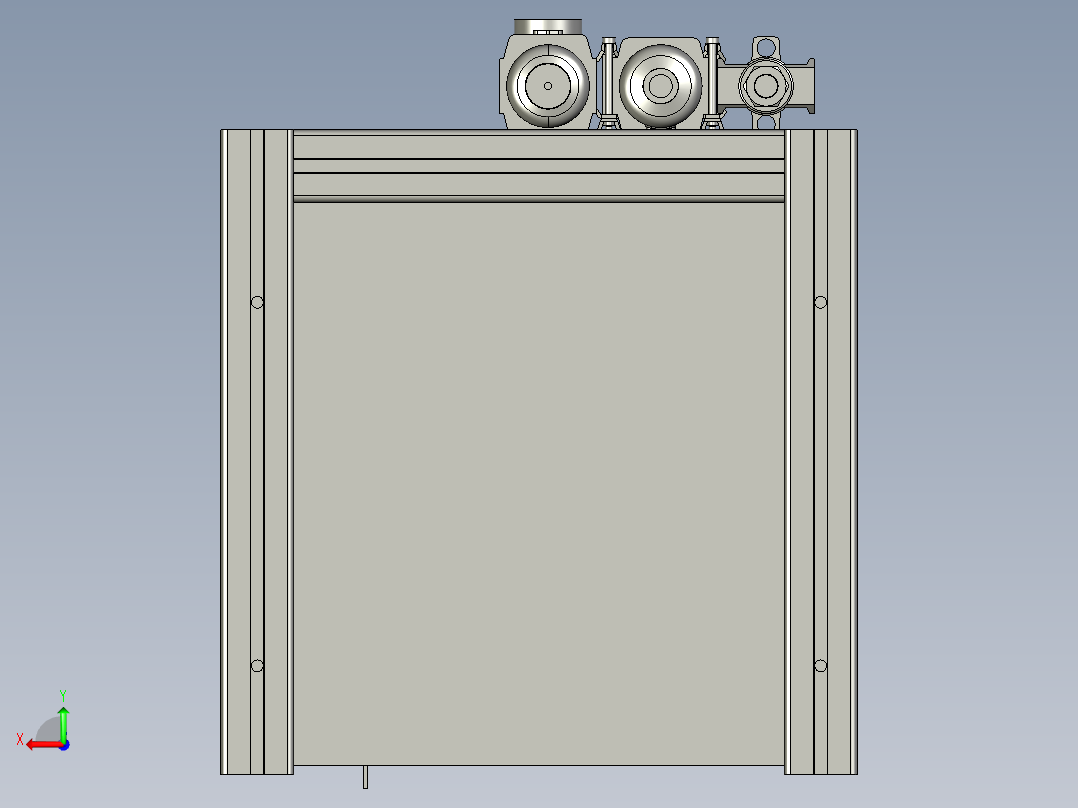 1KG油泵加盒后视图