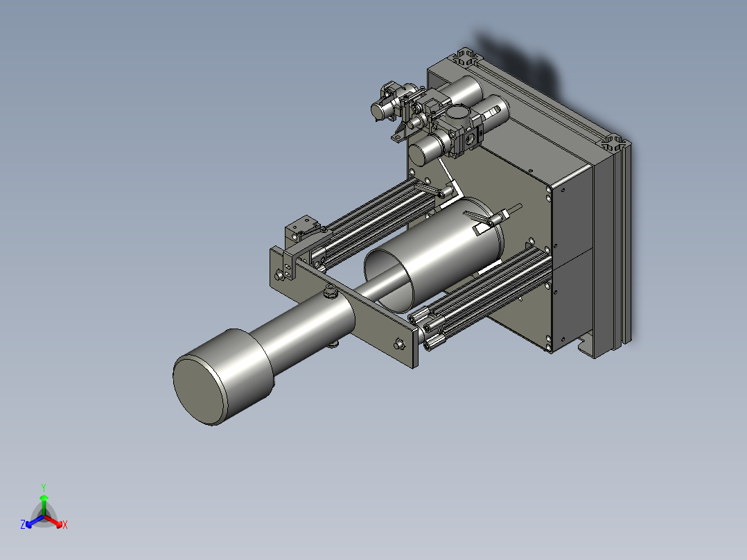 1KG油泵加盒正等轴测图