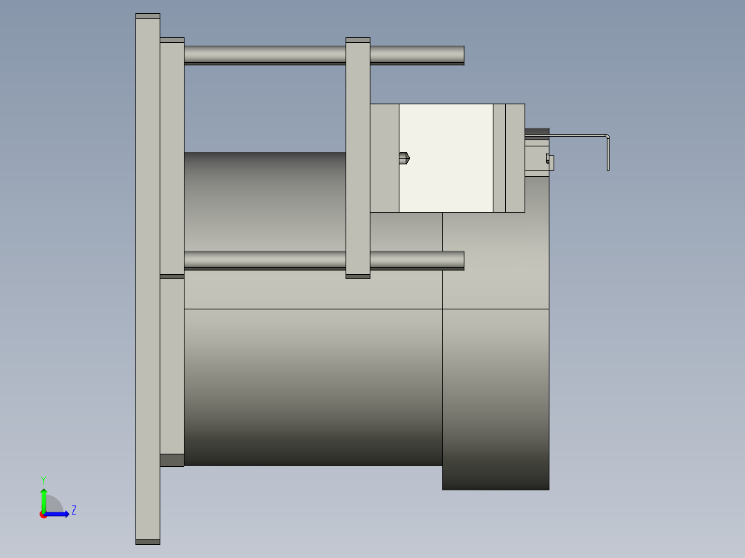 E-碳刷振动盘左视图