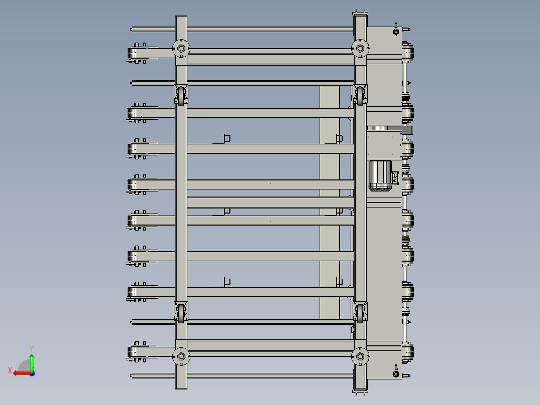 聚氨酯同步带生产设备后视图