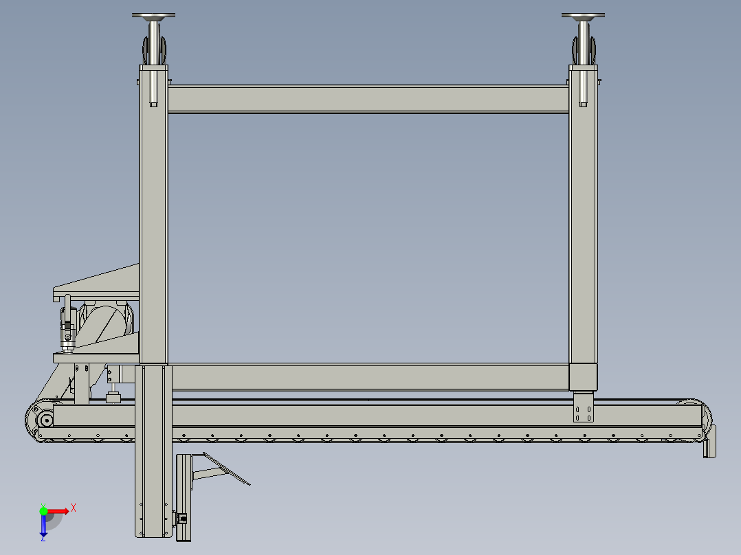 聚氨酯同步带生产设备俯视图