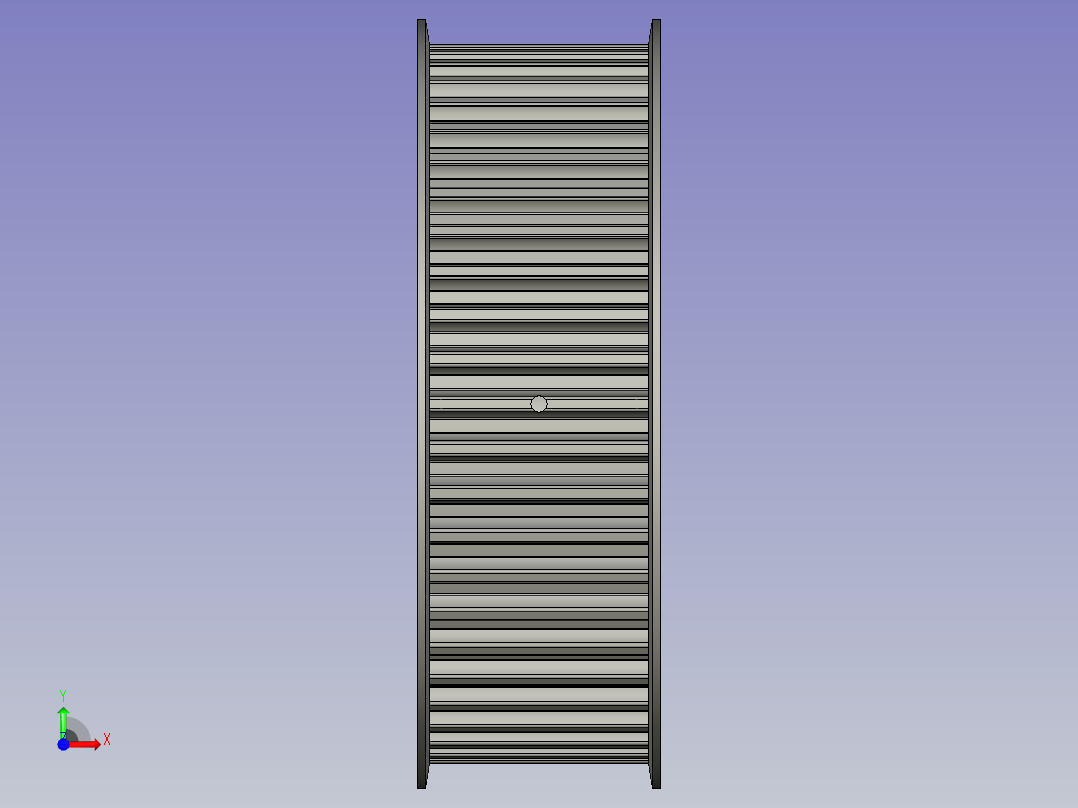 S14M型A形圆孔同步带轮TPC50S14M600-A-H40前视图