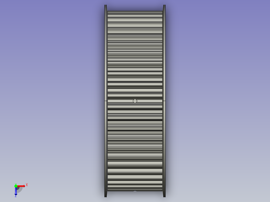 S14M型A形圆孔同步带轮TPC50S14M600-A-H40俯视图