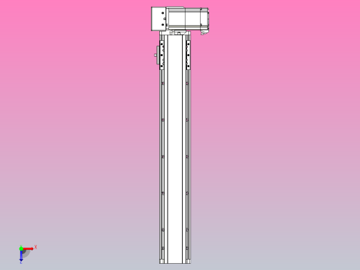 皮带直线轴半封闭可选导轨TPA-HNB-85D-90-L450-RU-C-P20-N3俯视缩略图