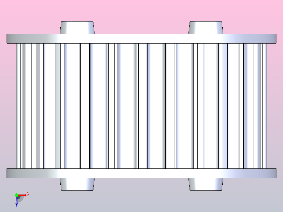 正时皮带轮_26齿_ 5米齿距俯视图