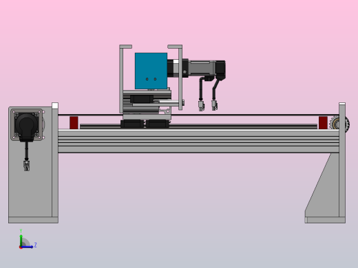 骨类夹持机械手三维SW+二维CAD左视缩略图