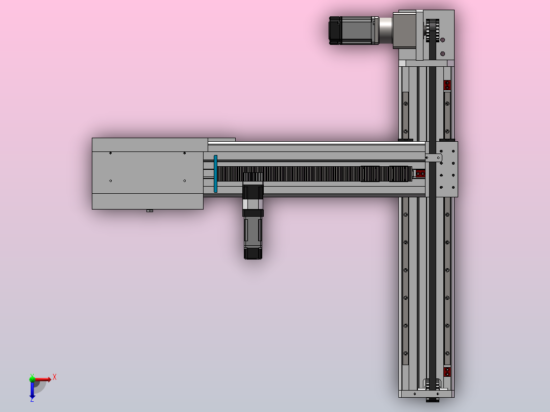 骨类夹持机械手三维SW+二维CAD俯视图