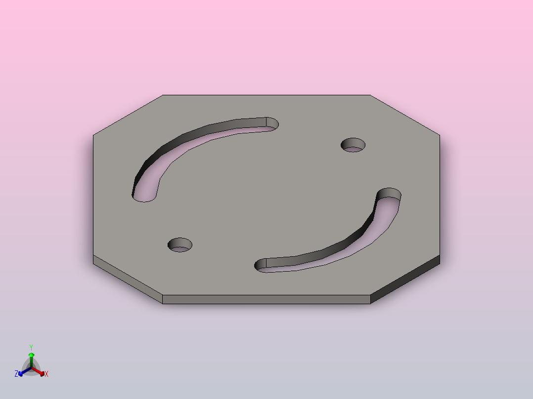 澳宏铝型材_调角板主视图