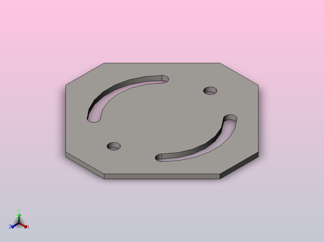 澳宏铝型材_调角板正等轴测图