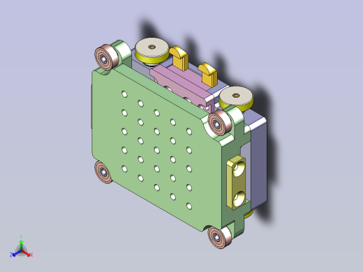 微型AGV小车3D图纸模型