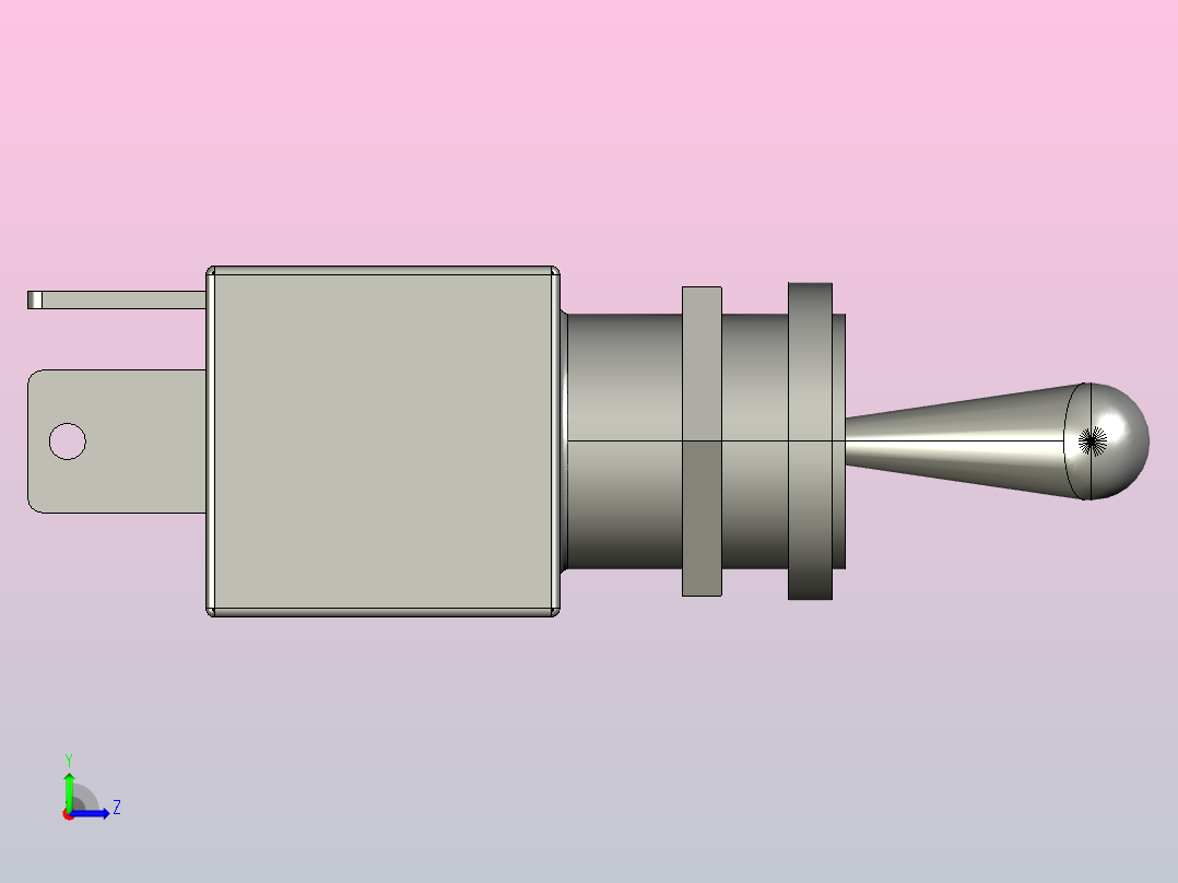开和关开关左视图