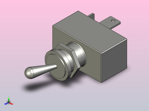 开和关开关正等轴测缩略图