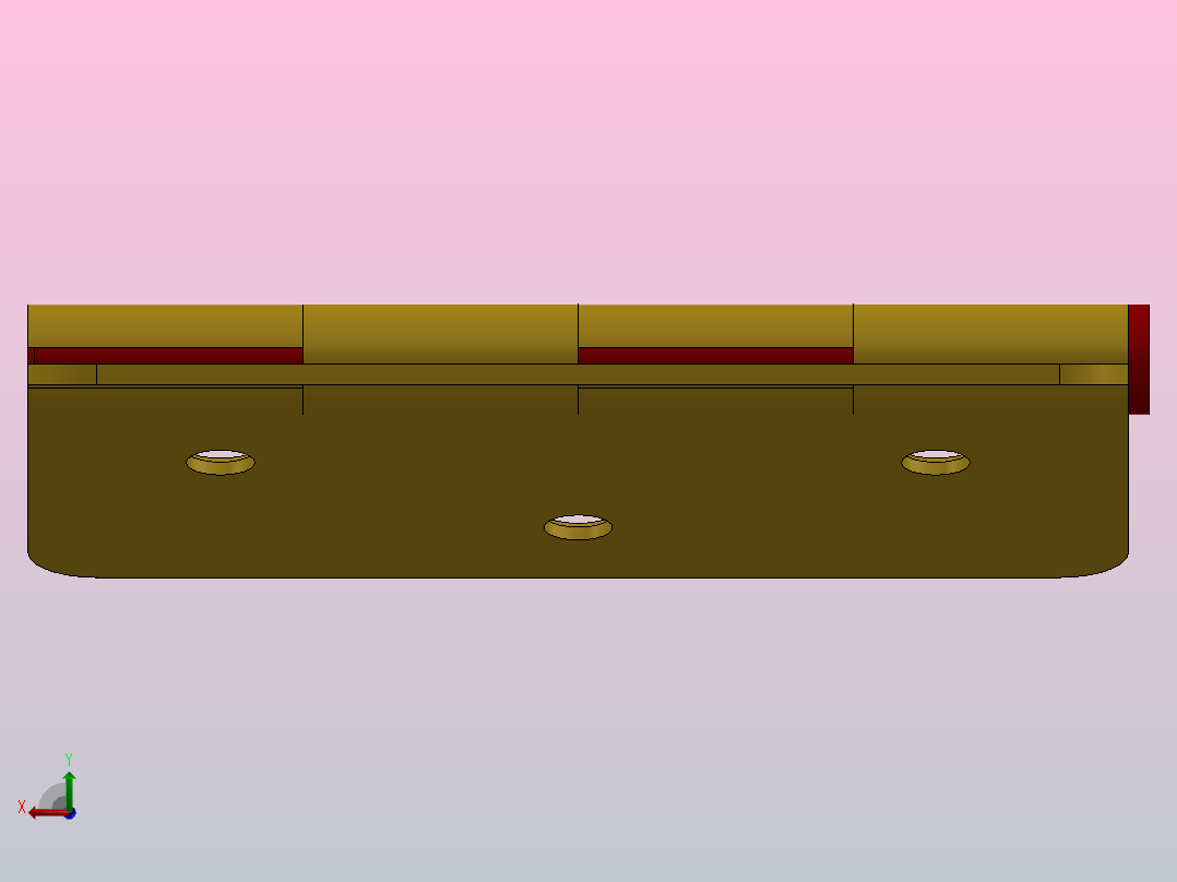 Solidworks中铰链的设计与装配后视图