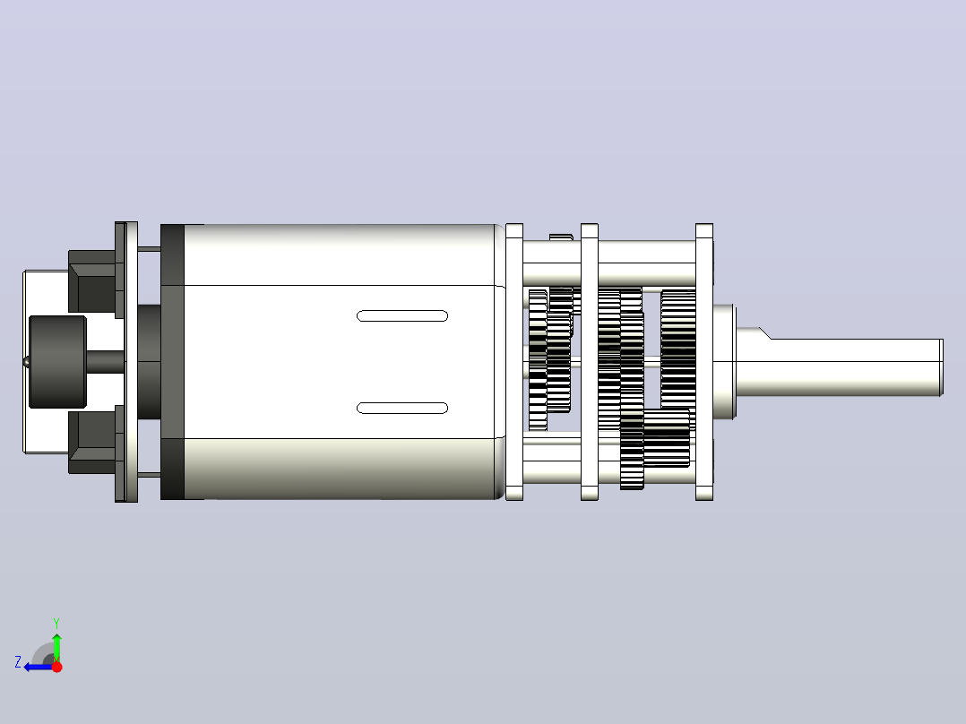 JGA12-N20编码器DC马达[JGA12-N20-20K]减速电机右视图