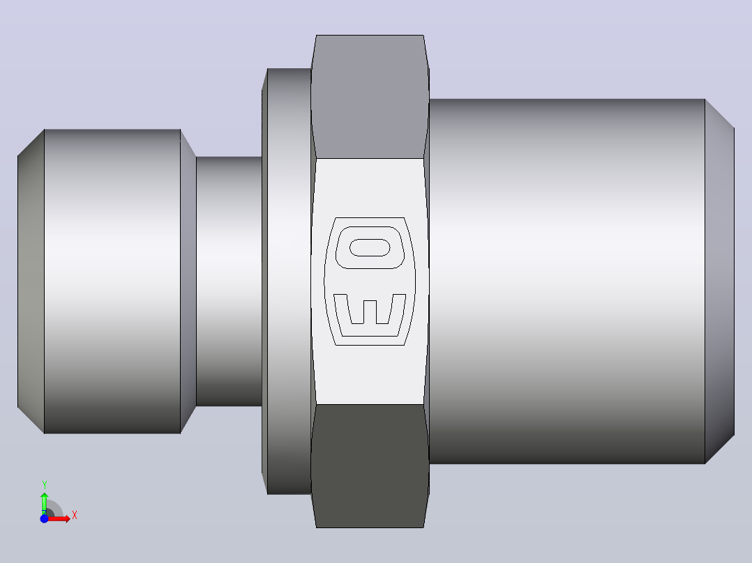 公螺柱连接器GE06LMCFX前视图