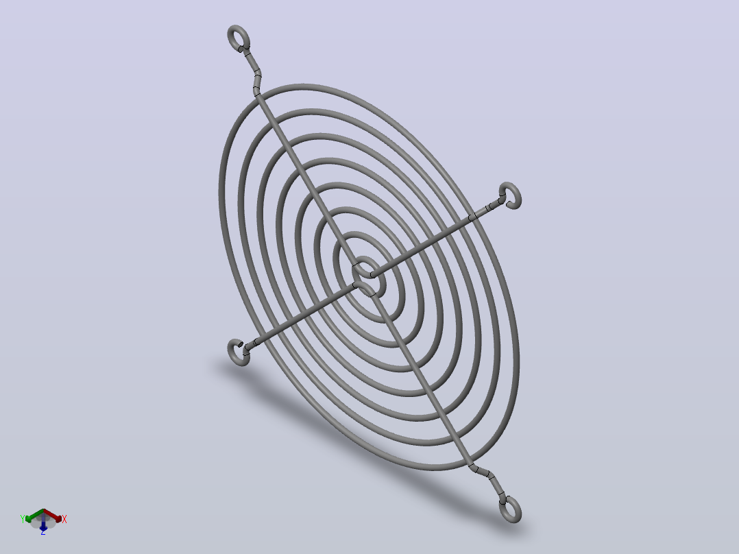 User Library-PROTEGE DOIGT LZ30 E=105 MM-1_护网正等轴测图