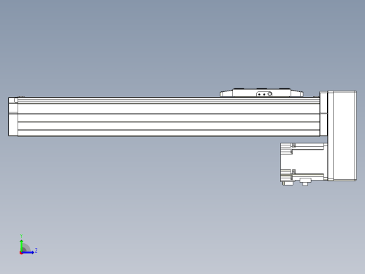 滚珠丝杠直线轴内置导轨TPA-GCR-80-1610C-L300-MP-M20-N3左视缩略图
