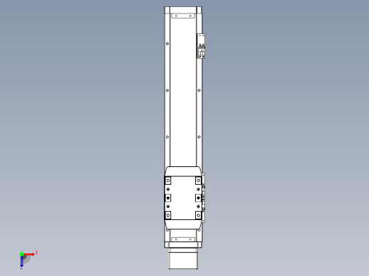 滚珠丝杠直线轴内置导轨TPA-GCR-80-1610C-L300-MP-M20-N3俯视缩略图