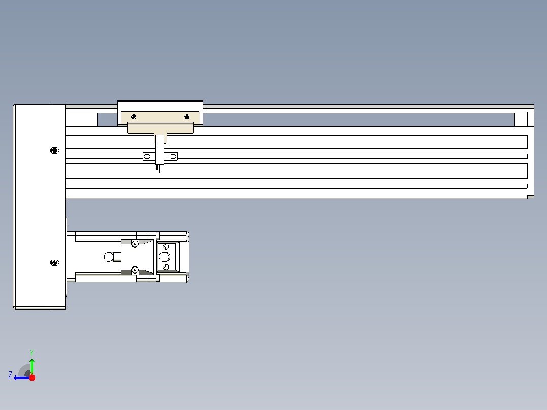 日规模组半封闭丝杆TPA-HNR-65S-1610C-L200-MP-C-P20-N3右视图