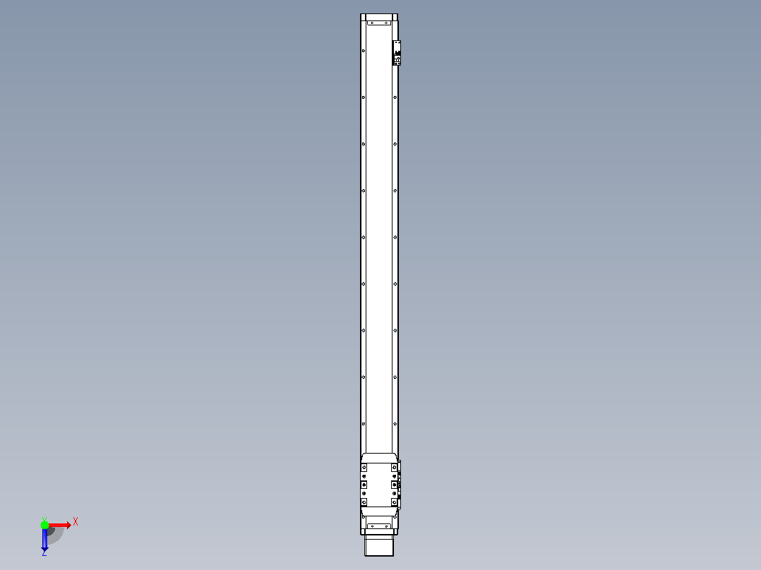 滚珠丝杠直线轴内置导轨TPA-GCR-80-1610C-L900-MP-M40-N3俯视图