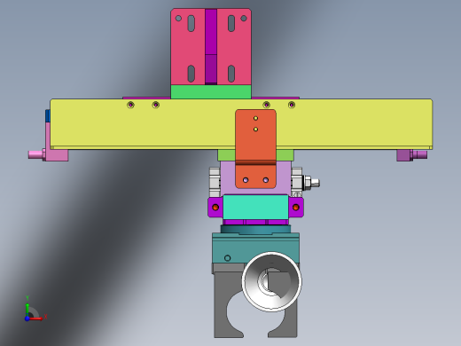 气缸夹取搬运带旋转掉头功能结构图sw13可编辑前视缩略图