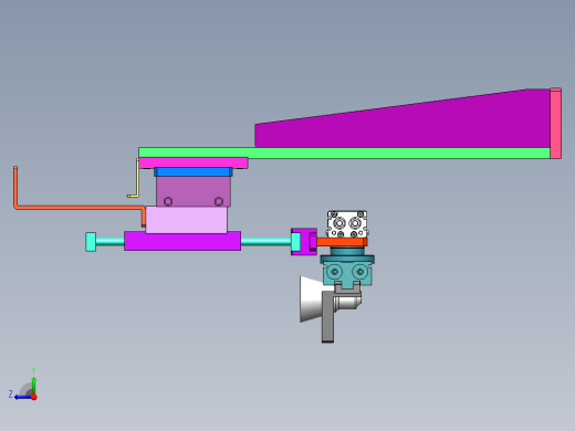 气缸夹取搬运带旋转掉头功能结构图sw13可编辑右视缩略图