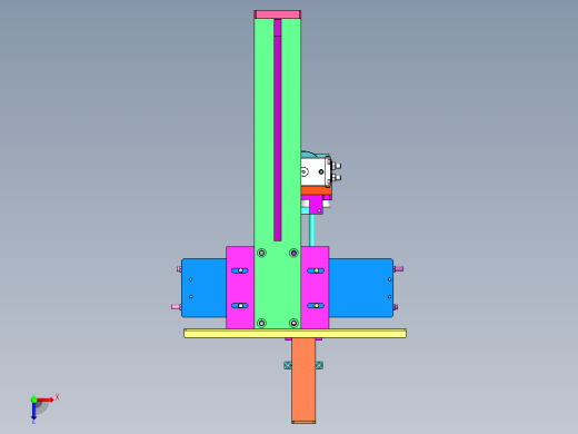 气缸夹取搬运带旋转掉头功能结构图sw13可编辑俯视缩略图
