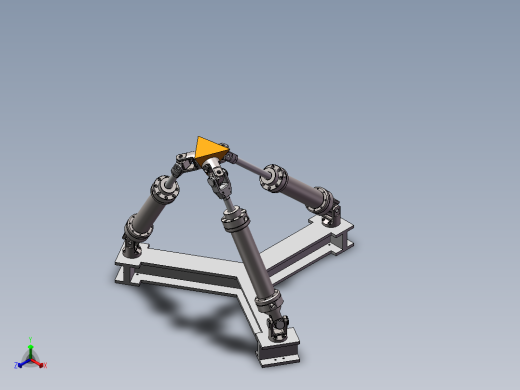 并联机器人arallel-robot-1 SW STP正等轴测缩略图