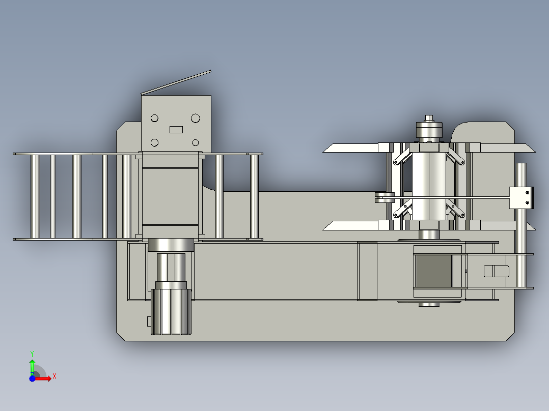 开卷机设备前视图