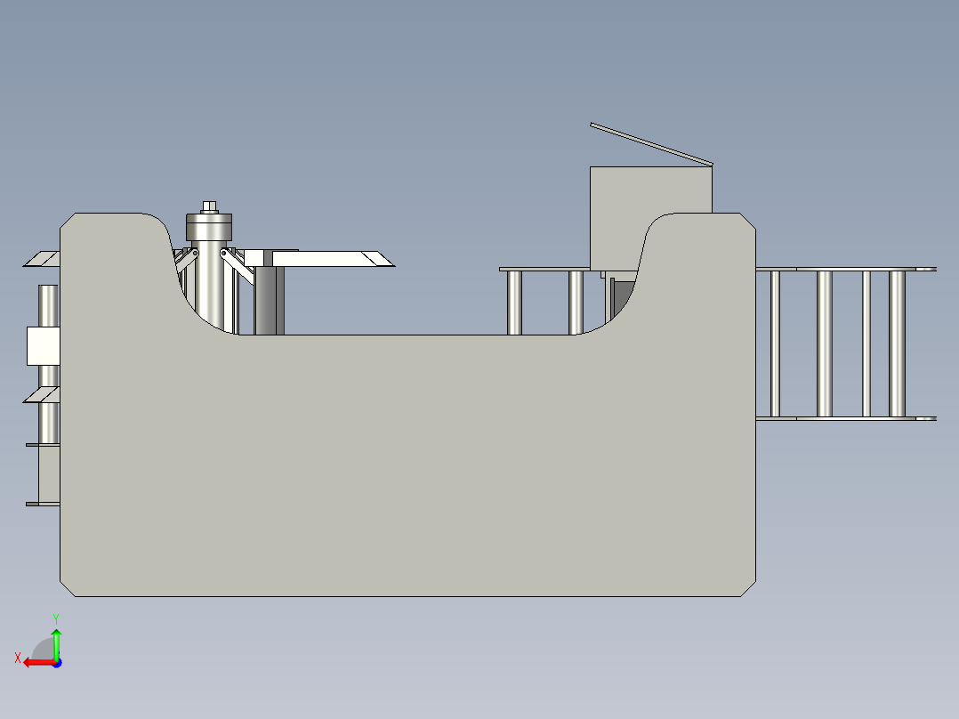 开卷机设备后视图